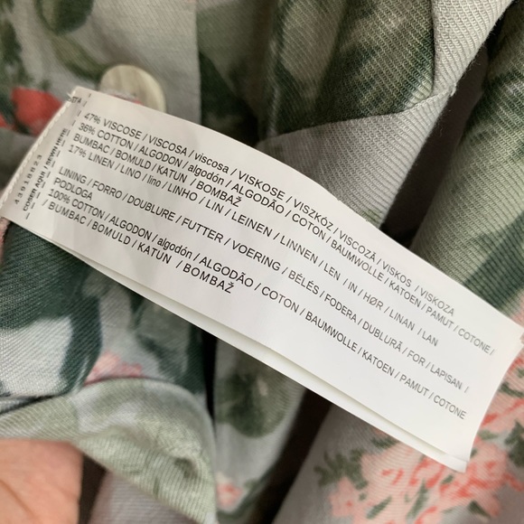 🔥HOT🔥 Mango ASOS linen blend dress floral print - Picture 12 of 15